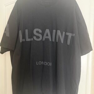 All Saints Charcoal Logo T-Shirt